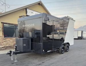 Nouvelle caravane de voyage moderne, étanche, pour transporter des véhicules, camping-car, remorque fermée, UTV/ATV, climatisation, 4 personnes, motorhome - Product Image 1