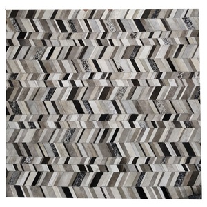 Phong Cách Truyền Thống Handmade Da Khâu Khu Vực Thảm Bộ Hình Chữ Nhật Hình Dạng Chắp Vá Sofa Bìa Chăn Tùy Chỉnh Màu Sắc Kích Thước - Product Image 2