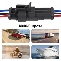 Connecteur électrique étanche 3 pôles mâle-femelle avec faisceau de câbles pour voiture, moto, camion
