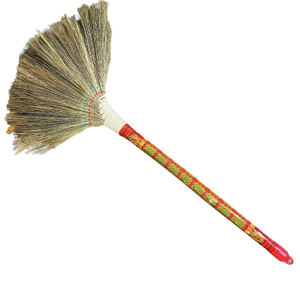 Eco2go Balai à gazon durable du Vietnam avec poils souples à long manche pour un balayage en douceur Caractéristique portable - Product Image 1