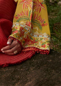 Vêtements de soirée pour dames 3 pièces pelouse Salwar Kameez indien pakistanais pour femmes longueur au sol brodé entièrement cousu prêt à l'emploi - Product Image 5