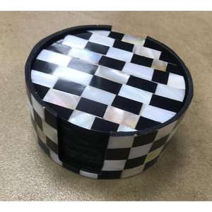 ชุดที่รองแก้วแม่มุก6ชิ้นตกแต่งบ้านสุดหรู - Product Image 2