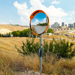60cm Convex Yellow-Black Safety <b>Mirror</b> for Indoor & Outdoor Use PC & <b>Acryl</b> - Product Image 6