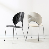 Chaise d'appoint tendance en métal au design moderne et minimaliste avec dossier pour la maison, les restaurants et les hôtels (vente en gros)