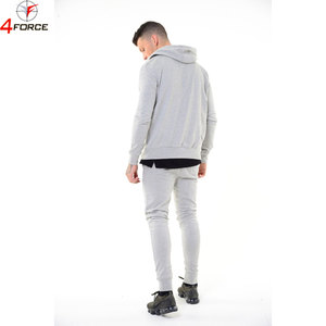 Ensemble de survêtement de sport pour homme en coton 100% avec fermeture éclair, 350GSM, sweat-shirt à capuche, jogging, OEM, étiquette privée, fabricant personnalisé - Product Image 4