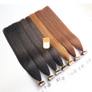 Precio al por mayor, cinta de cabello humano crudo alineado con cutícula en extensiones de cabello Color natural hueso recto SDD cabello vietnamita crudo - Product Image 3