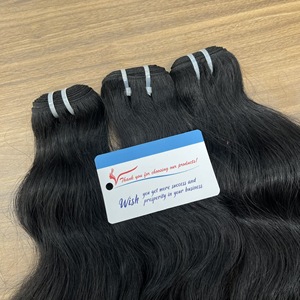 Precio al por mayor Extensiones de cabello de trama ondulada natural de cabello humano vietnamita grande En stock Listo para enviar - Product Image 4