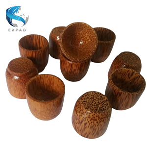 Taza de madera de coco rústica para los amantes del café y el té - Product Image 5