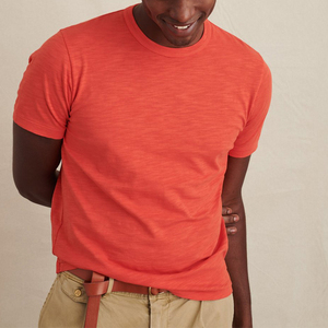 Blank Cotton T-Shirt <b>Men</b> Women T- Shirts Street Wear T- Shirt Orange Color Customize Design Logos Unisex Casual Wear T Shirt - Product Image 5