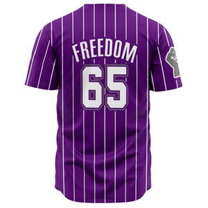 Maillot de baseball OEM sur mesure 100% polyester respirant cousu avec sublimation impression numérique séchage rapide propre conception - Product Image 2