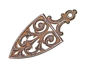 With Dark Brown Color Finished Modern Design <b>Trivet</b> With Nickle Color Tabletop Heat Resistance <b>Pan</b> & Hotpot Protective <b>Trivet</b> - Product Image 2