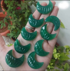 หินลาบราดอไรต์ธรรมชาติขนาด20-35มม. ทำด้วยมือแกะสลักพลอยสำหรับทำเครื่องประดับวันแม่ - Product Image 2