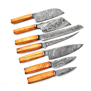 Juego de Cuchillos de Chef de Acero de Damasco Avanzado con Acero de Alto Carbono en Capas y Mangos Resistentes para Cocinar de Todo Tipo - Product Image 4