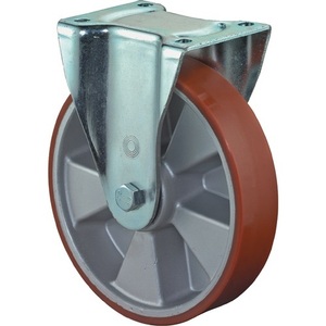 Heavy-Duty Swivel Caster 150mm Wheel 550kg Load Cast Polyurethane 135x110mm Plate BS Casters - Product Image 1