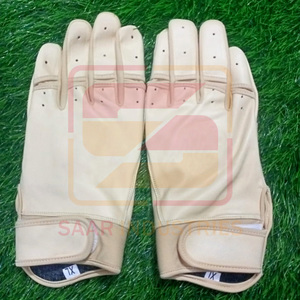 Gants de frappe de baseball professionnels en cuir de vachette, couleur et logo personnalisés, légers, antidérapants, unisexes, ambidextres - Product Image 2