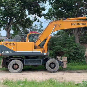 Excavadora Hidráulica de Orugas Hyundai de 210w-9 en Excelentes Condiciones, 12 Toneladas, Motor de Engranajes Incluido, Componentes Principales, Usada en Corea - Product Image 1
