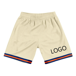 Short sportif en maille pour hommes, avec logo personnalisé et décoration à motif solide - Product Image 3