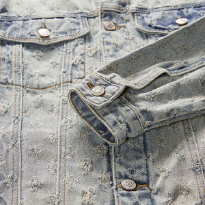 Vêtements d'extérieur décontractés pour hommes Manteau boutonné Veste en jean respirante pour hommes Produit OEM Direct usine Vente en gros Qualité supérieure - Product Image 4