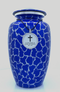 Urna de cremación de aluminio rojo Suministros funerarios Recuerdo de metal Urnas de cenizas funerarias Fabricante y exportador de India - Product Image 2