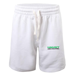 Vente en gros High Street Cordon de serrage blanc épais français éponge coton polaire Jogger Shorts hommes séchage rapide écologique - Product Image 1