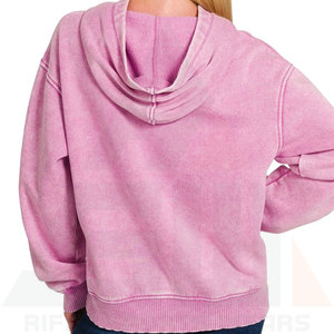 Sudadera con Capucha Extra Grande para Mujer, Lavado Ácido Premium, de Alta Calidad, Duradera y Cómoda - Product Image 2