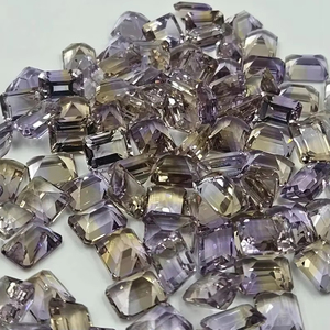 Gemas Mehrajudin, Ametrina Bicolor Natural AA, Gema Suelta de 200 Quilates, Corte Octogonal de 8x10mm, Facetada, Encerada/Aceitada, para Joyería - Product Image 1