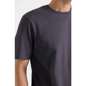 JF 250 GSM 100% algodón lavado estilo extragrande suelta Color sólido camiseta Unisex para hombres y mujeres - Product Image 2