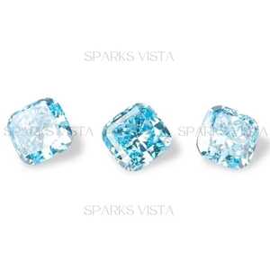 Diamant CVD fantaisie sur mesure cultivé en laboratoire, certifié IGI, taille coussin pour bijoux, divers poids et formes, couleur SPARKS VISTA D - Product Image 5