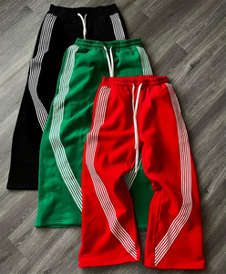 Joggers lisos en blanco personalizados, pantalones de chándal informales con logotipo de impresión gráfica personalizada, pantalones de chándal acampanados, pantalones de hombre - Product Image 2