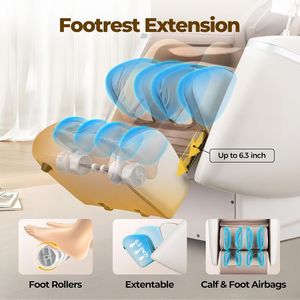 Massage Chair Massage Chair Full Body with Flexible Track Zero Gravity Bluetooth Speaker Airbags Heating comfort and Stress - Product Image 5