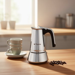 Cafetera de acero inoxidable RIFLEX INDUCTION de 6 tazas, cromo pulido V573006RIND, utensilios para té - Product Image 3