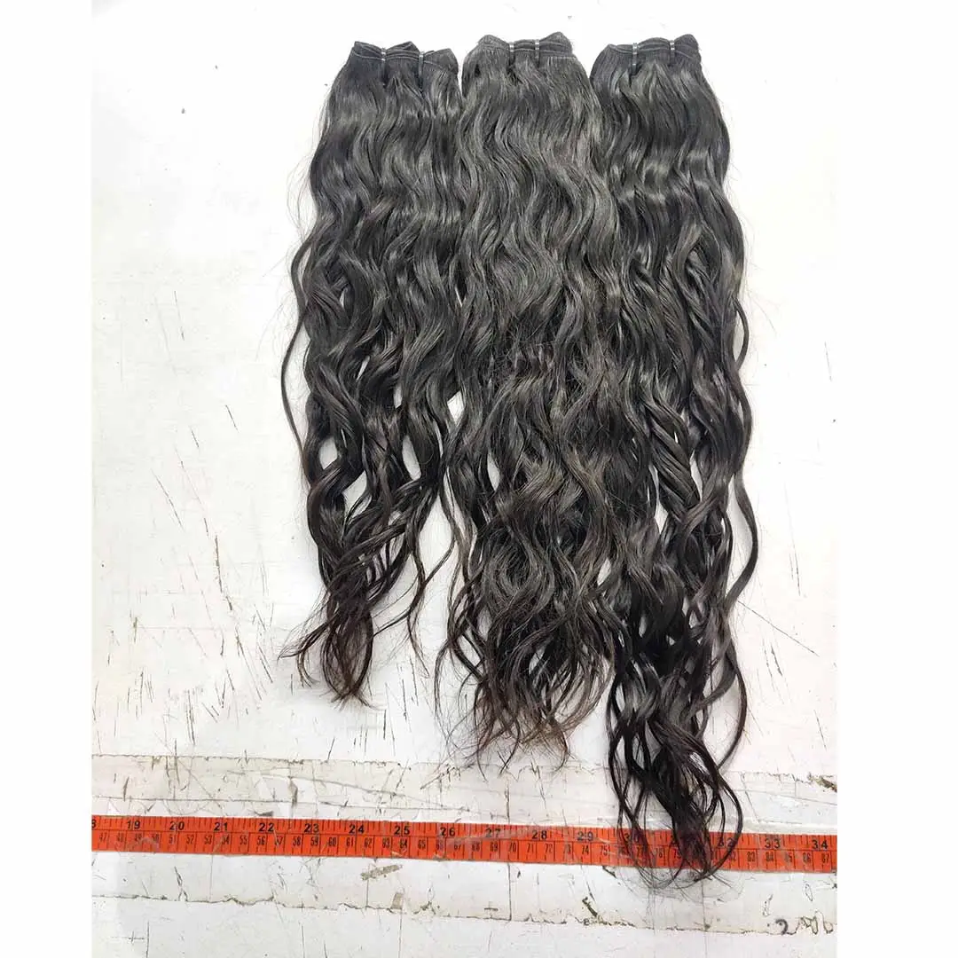 Extension de cheveux rugueux indiens, naturels et ondulés, extension de cheveux bruts alignés, cuticules complète, garantie 100%,