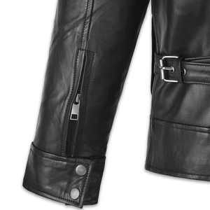 Veste d'hiver épaisse et chaude pour homme, veste en cuir véritable de couleur unie, veste d'hiver tendance, vestes en cuir originales - Product Image 5