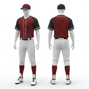 Uniforme de baseball par sublimation, sur mesure, en maille polyester, séchage rapide, édition professionnelle pour équipe - Product Image 2