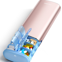 Boîte à pilules JUXINDA scellée pour une utilisation d'urgence, distributeur de pilules portable, récipient de stockage de qualité alimentaire pour les médicaments quotidiens