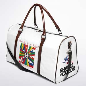 Durable Soccer <b>Spirit</b> Duffel Where Flags Meet <b>the</b> Pitch-Sport Style with Zipper Closure and Polyester Lining - Product Image 3