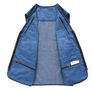 Chaleco Vaquero para Hombre, Diseño Único, Precio al por Mayor, Fabricación en Pakistán, Ligero, Ropa de Abrigo de Invierno, Transpirable, 100% Algodón - Product Image 2