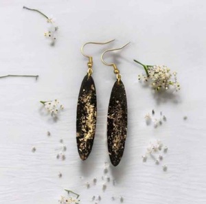 Resin Embroidery Earrings Handmade Stainless Steel Fashion Jewelry for Women Girls Classic Wedding Look High Quality - Product Image 3