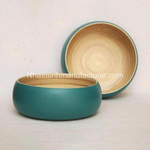 Ensemble de vaisselle pour fête de Noël, bols en fibre naturelle de bambou tressé en spirale, vente en gros, bols de service alimentaire fabriqués au Vietnam - Product Image 5