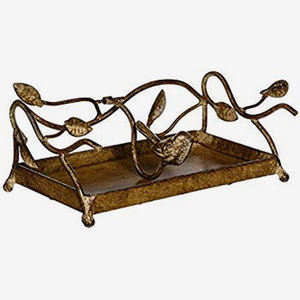 Panier à serviettes de cuisine or rose en fil de fer - Product Image 6