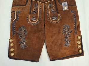 2025 lederhosen เข้ารูปหนังแท้สไตล์ปากีสถาน - Product Image 3