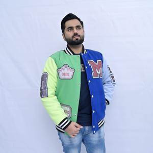 Vente en gros de patchs en chenille et strass personnalisés avec logo OEM Veste Letterman pour homme pour l'hiver Veste universitaire pour homme - Product Image 1