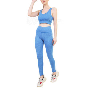 Conjunto de Yoga para Mujer, Diseño Sólido, Material de Alta Calidad de Spandex/Nailon, 2 Piezas, Transpirable, Cintura Elástica, Hecho en Pakistán - Product Image 5
