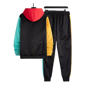 Vêtement de rue pour hommes, respirant, à logo personnalisé, vente en gros, à cordon de serrage, écologique, 100% coton, deux pièces, coupe-vent, rapide - Product Image 2