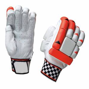 ถุงมือคริกเก็ตแชมป์คุณภาพระดับมืออาชีพทำจากหนัง100% ถุงมือฝึกซ้อมปรับแต่งได้ตามต้องการ - Product Image 3