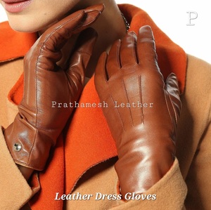 Guantes de cuero Premium Guantes de vestir de estilo cómodo de calidad para hombres Guantes de conducción suaves para exteriores Perfectos para usos diarios tendencia - Product Image 2