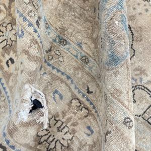Turkish Oversize Eco-Friendly Rug 9.2x12.2 ft (279x372 Cm) Vintage <b>Brown</b> Patchwork <b>Wool</b> Rug with Latex Backing - Product Image 5