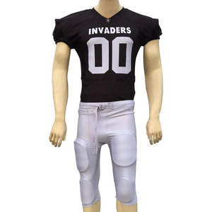 Uniformes confortables personnalisés de football américain Ensembles imprimés de maillots de sublimation pour jeunes et adultes pour hommes - Product Image 1