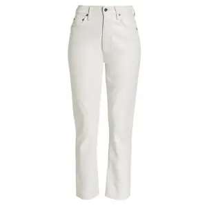 Nouvelle mode de pantalon droit en cuir blanc pour femmes pantalon en cuir véritable peau de mouton pantalon en cuir de haute qualité pour les femmes