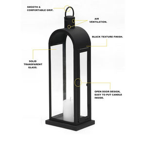 Lanterne décorative de Noël Lanterne bougeoir en métal de qualité de luxe Lanterne décorative pour la maison avec couvercle pour les fournisseurs en gros - Product Image 2